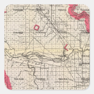 Adesivo Quadrado Yolo County, Califórnia