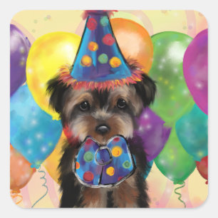 ADESIVO QUADRADO YORKIE