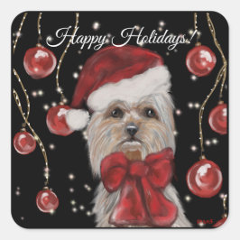 Adesivo Quadrado Yorkie