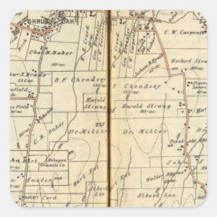 Adesivo Quadrado Yorktown, New York 4