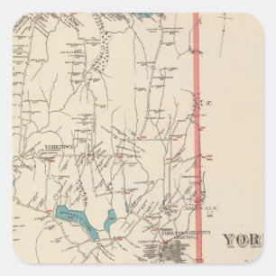 Adesivo Quadrado Yorktown NY