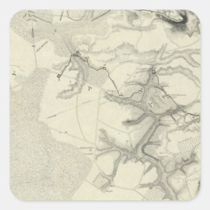 Adesivo Quadrado Yorktown, Virgínia