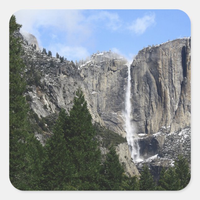 Adesivo Quadrado Yosemite Falls (Frente)