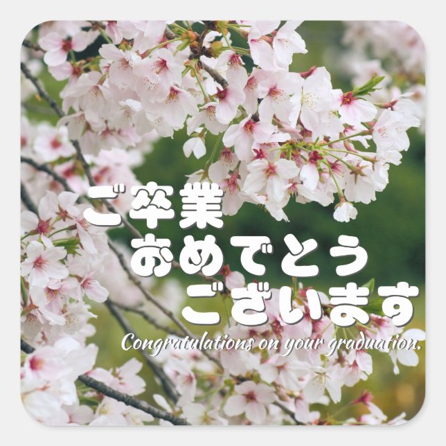 Adesivo Quadrado Yoshino Cherry (Frente)