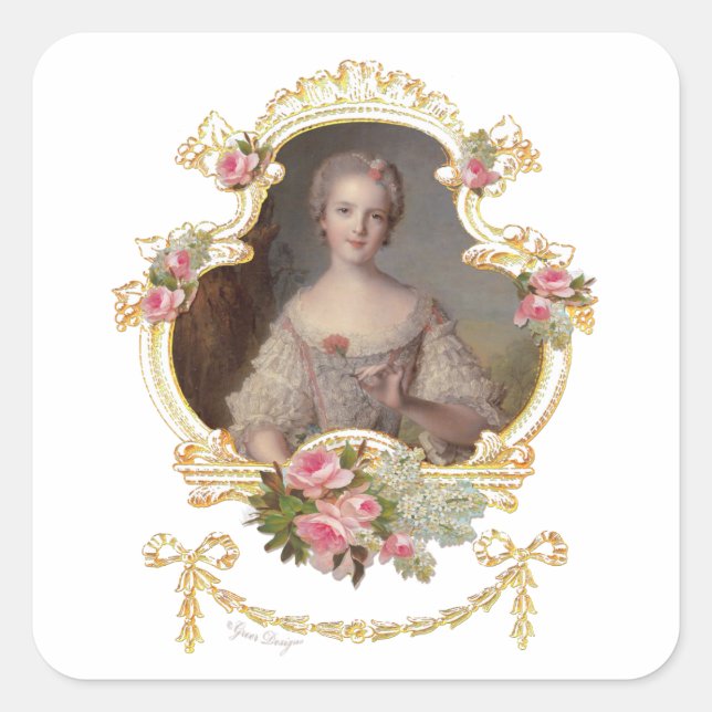 Adesivo Quadrado Young Princess Louise Marie of France Stickers (Frente)