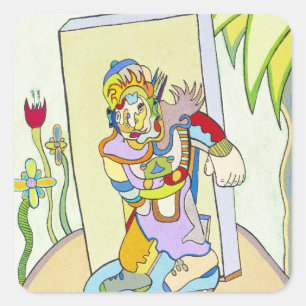 Adesivo Quadrado "Youthman" por Ruchell Alexander