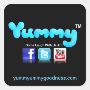 Adesivo Quadrado Yummy Yummyummygoodness.com Sticker