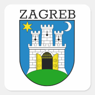 Adesivo Quadrado Zagreb Casaco de Armas