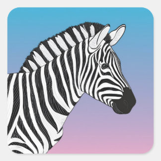 Adesivo Quadrado Zebra