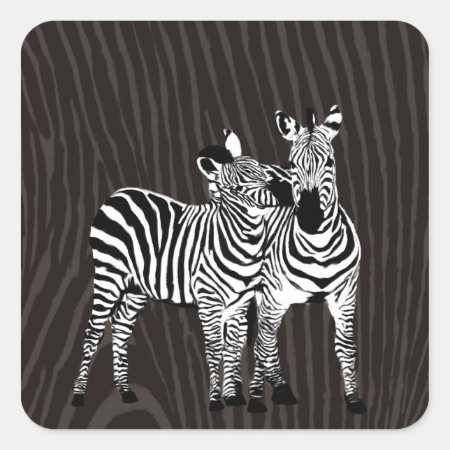 Adesivo Quadrado Zebra Play (Frente)