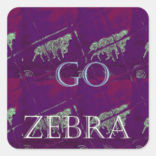 Adesivo Quadrado Zebra Print Décor: Um Design divertido