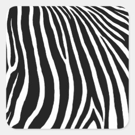 Adesivo Quadrado Zebra Stripes 