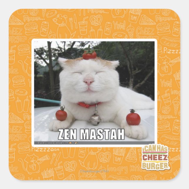 Adesivo Quadrado Zen Mastah (Frente)