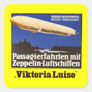 Adesivo Quadrado Zepelim Viktoria Luise do vintage
