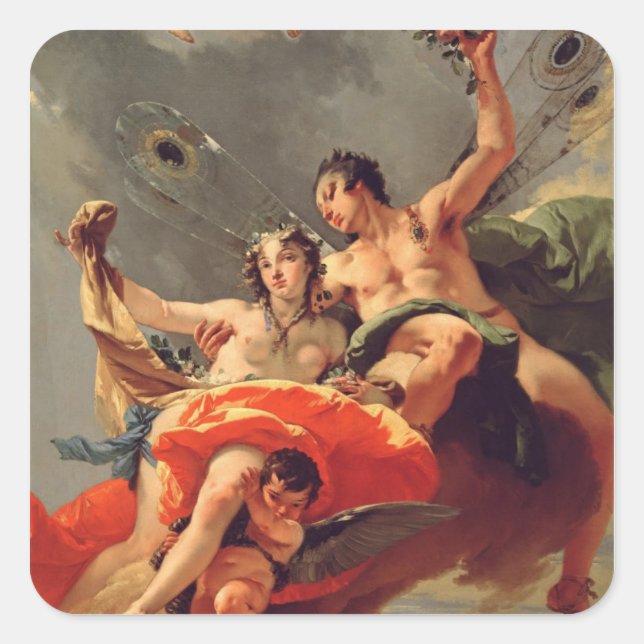 Adesivo Quadrado Zephyr e Flora (Frente)