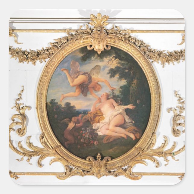 Adesivo Quadrado Zephyr e Flora, do Salle de Conseil (Frente)