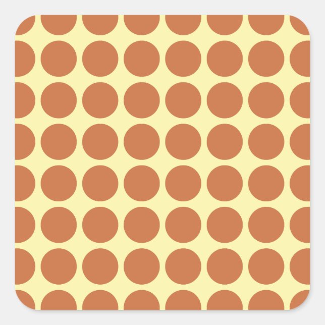 Adesivo Quadrado Zest Cream - Pontos Neutrais (Frente)