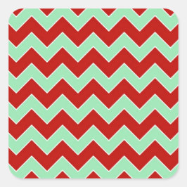 Adesivo Quadrado Zigzag Natal