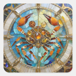 Adesivo Quadrado Zodiac - Cancer O Caranguejo