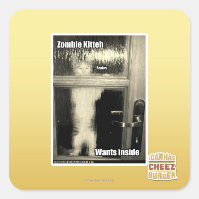 Adesivo Quadrado Zombie Kith (Frente)