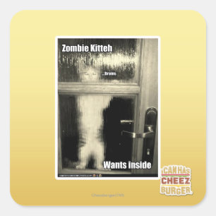 Adesivo Quadrado Zombie Kith