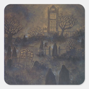 Adesivo Quadrado Zombies Stickers