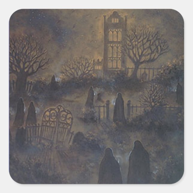 Adesivo Quadrado Zombies Stickers (Frente)