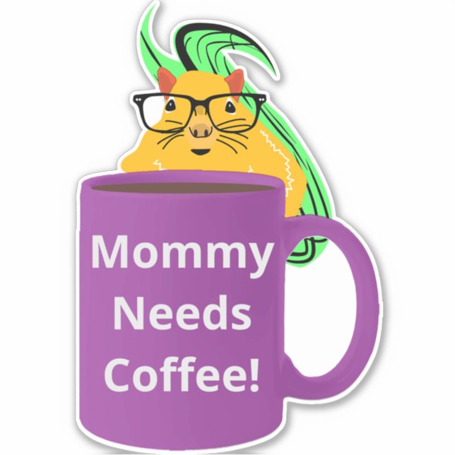 Adesivo Quadrinho Malvado #530 Café Cup (Frente)