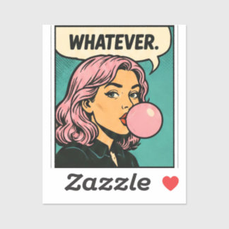 Adesivo Quadrinho Retro “Tanto Faz”