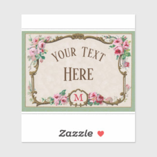 Adesivo Quadro de Vazio de Perfume para Rosa francês antig