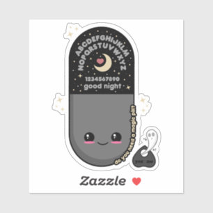 Adesivo Quadro do Espírito da Pílula Kawaii