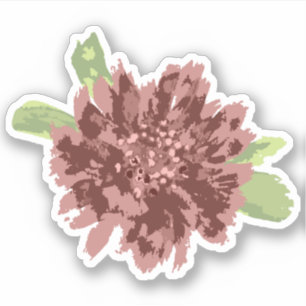 Adesivo Quadro dos Daisies Vermelhos.