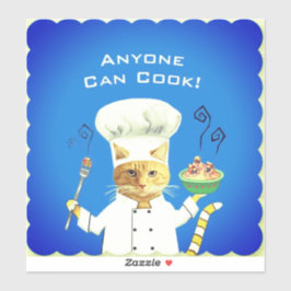 Adesivo Qualquer Um Pode Cozinhar Vinheta Grande