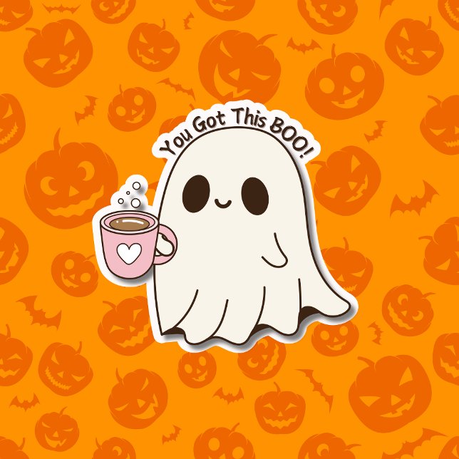 Adesivo Que Bom Que Você Tem Esse Boo! Halloween Ghost Cup (Criador carregado)