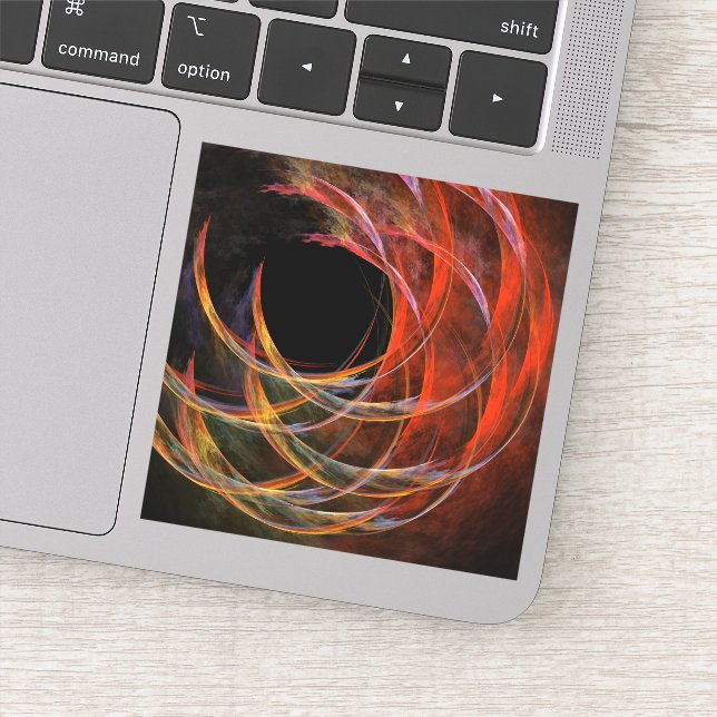 Adesivo Quebrando a Abstrato de Círculo (Detalhe)