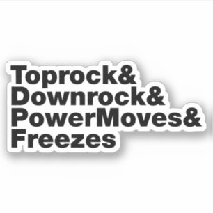 Adesivo Quebrando Movimentos (Breakdancing)