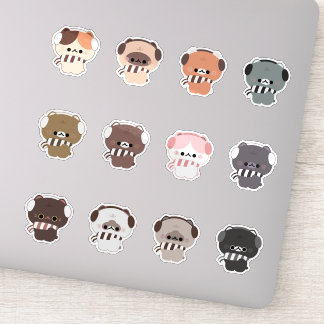 Adesivo Queda de inverno de Gatos