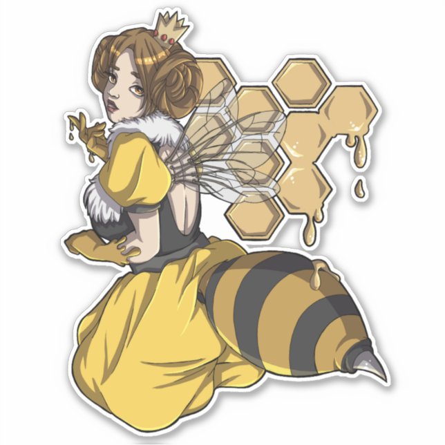 Adesivo Queen Bee's Honey (Frente)