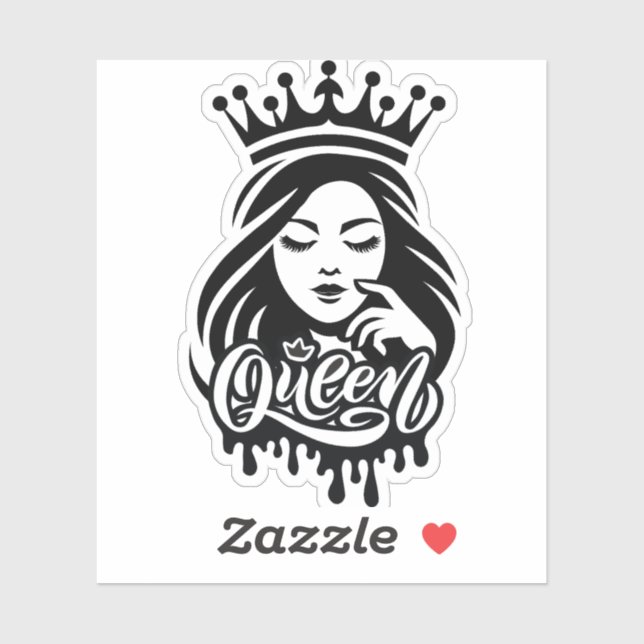 Adesivo Queen Design – Elegant Royal Crown (Folha)