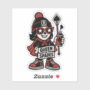 Adesivo Queen of Spades Street Mascot — Pro Grind Edition