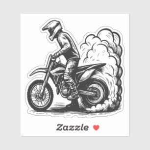Adesivo Queima de Moto de Trilha