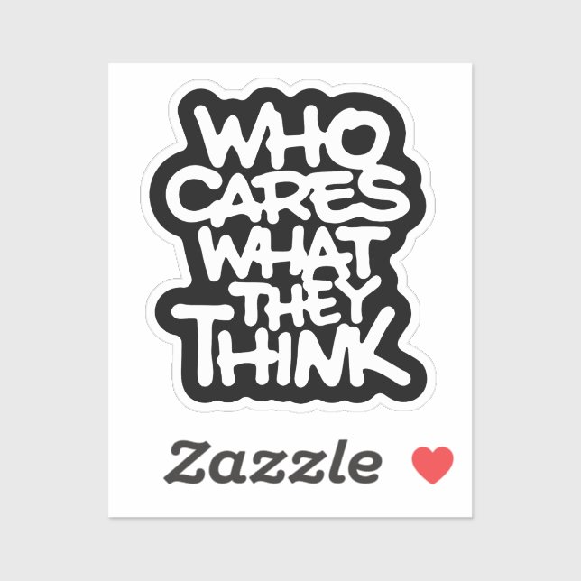 Adesivo Quem se importa com o que eles pensam (Folha)