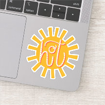 Quente. Sol giro e engraçado / Sol de verão