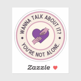 Adesivo Quer Falar Sobre Isso? Saúde Mental Roxa