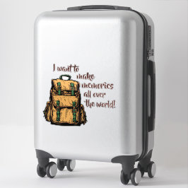 Adesivo Quero fazer memórias