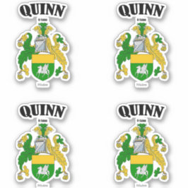 Adesivo Quinn Crest Tradução e significado irlandês (x4)