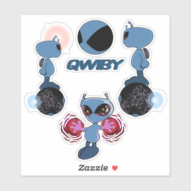 Adesivo Qwiby Stickers (Folha)