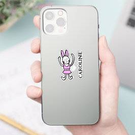 Adesivo Rabbit dançante: vinil name Sticker in Many size