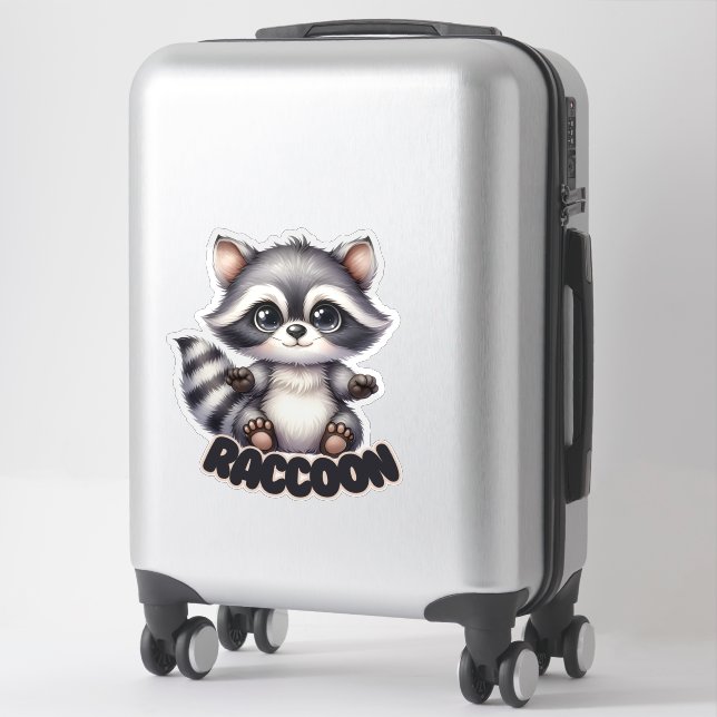 ADESIVO RACCOON - NURSERY STICKER (Mala)