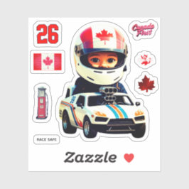 ADESIVO RACE CAR CANADAFIRST
